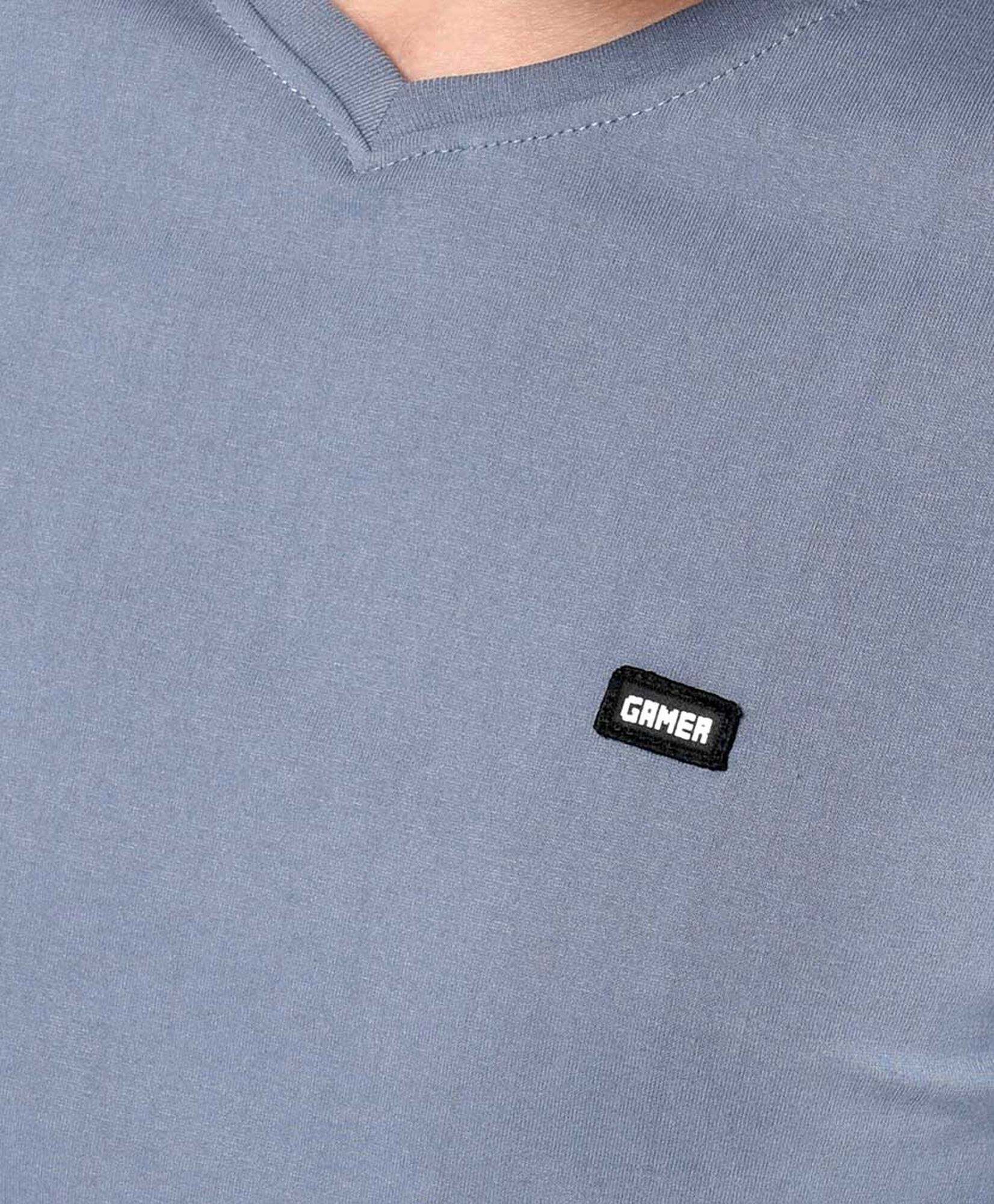 Polera hombre lisa parche gamer Polera hombre lisa parche gamer