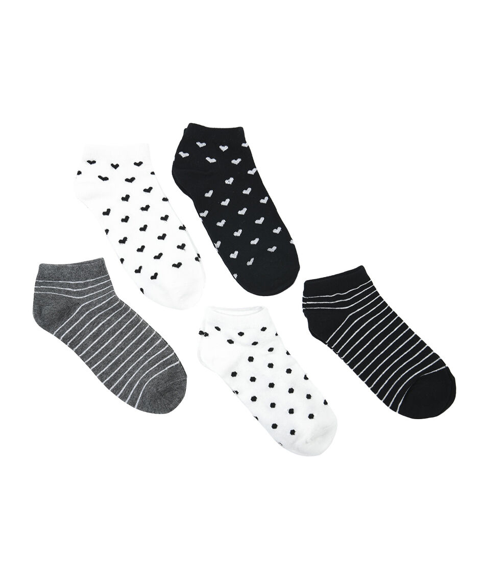 Pack 5 calcetines mujer mix dise&ntilde;os