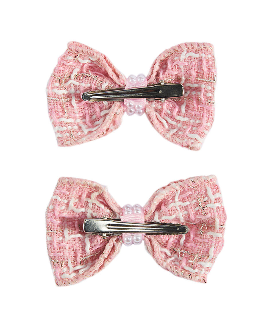Set 2 pinches infantil cinta perlas