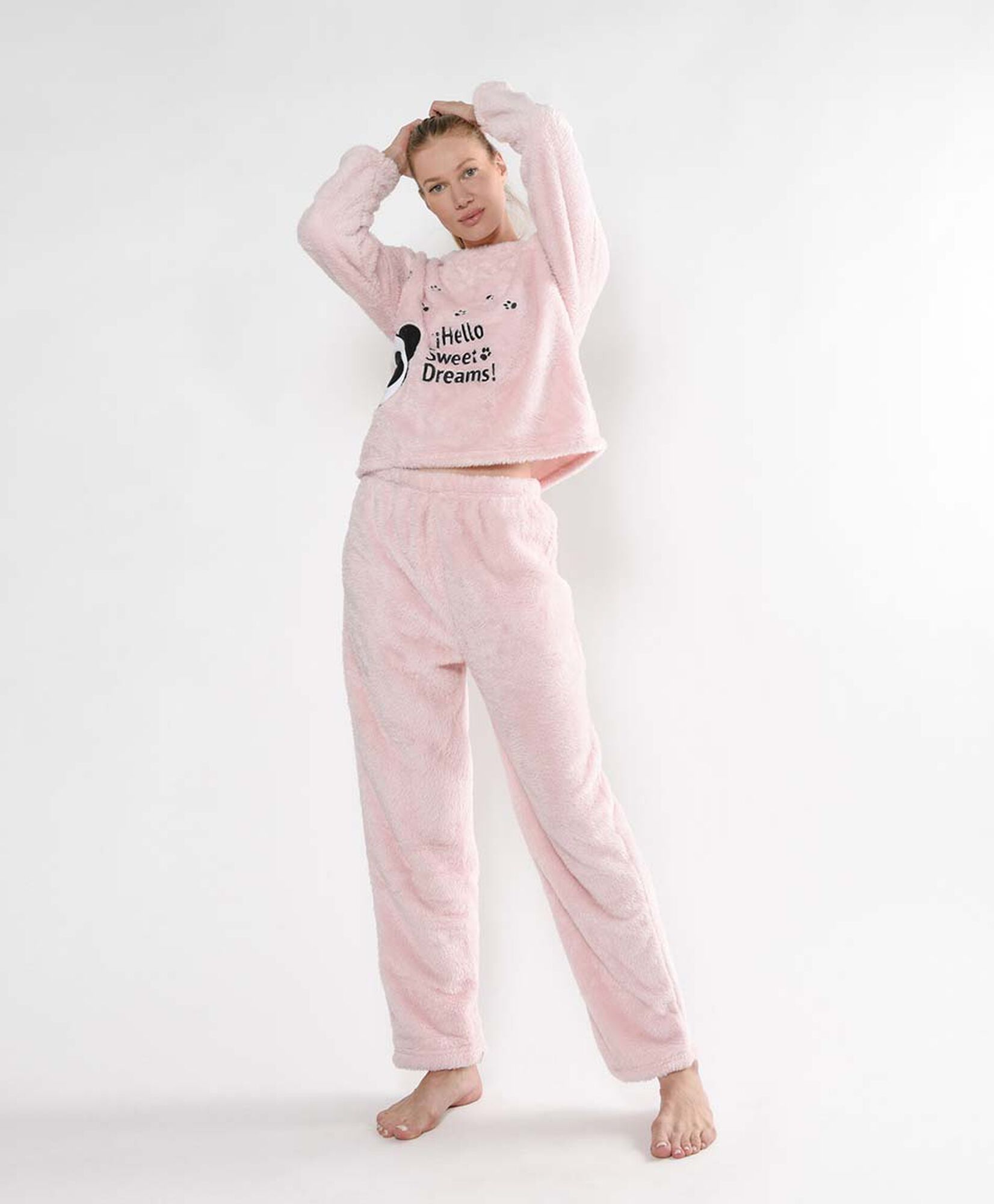 Pijama mujer polar panda 2 piezas Pijama mujer polar panda 2 piezas