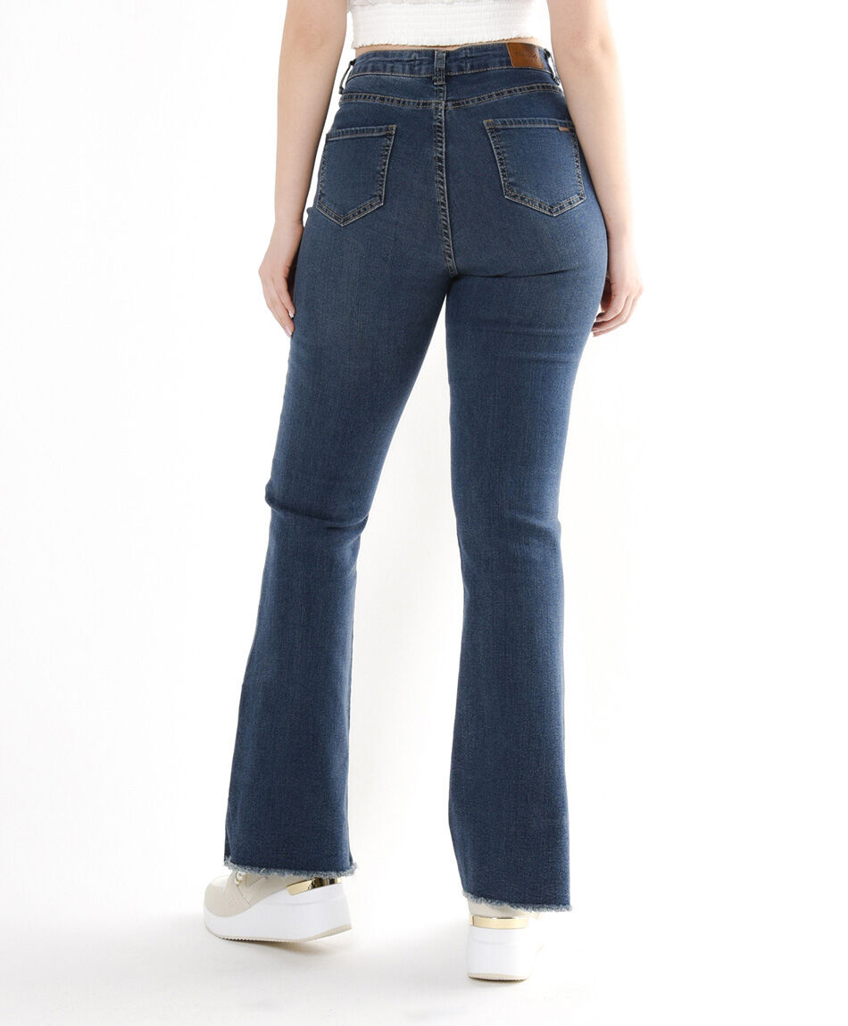 Jeans mujer basta abierta