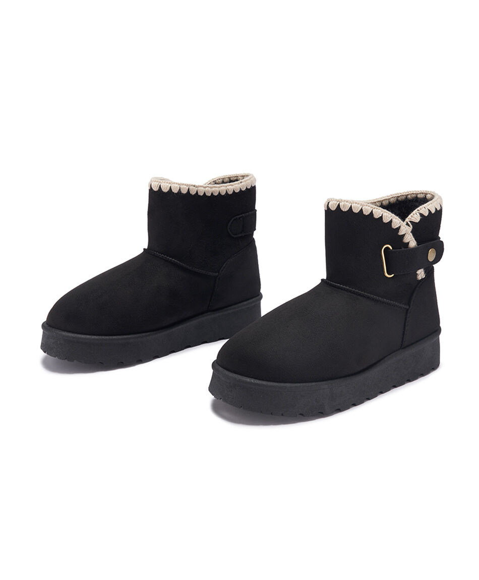 Pantubota infantil (31 a 37) black hebilla