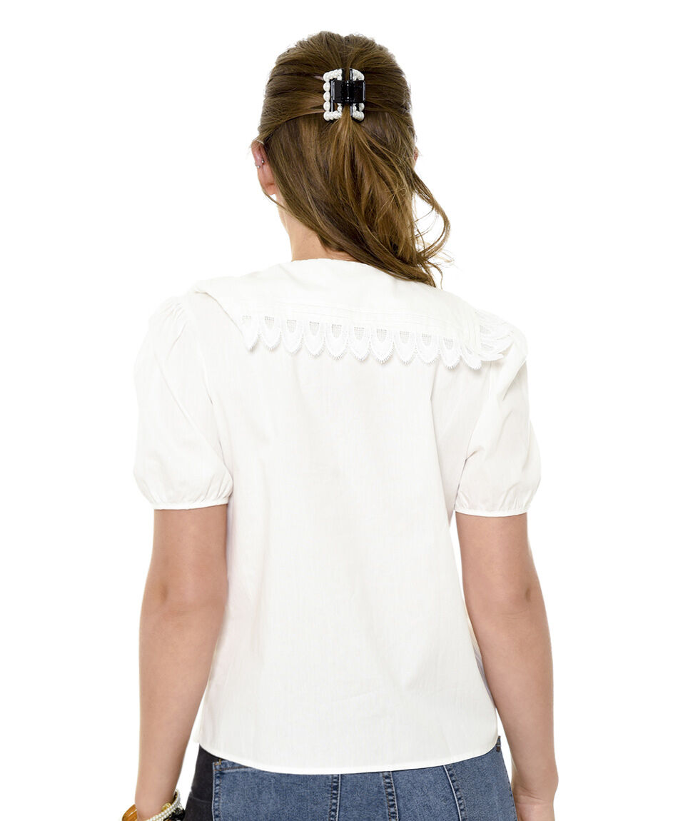 Blusa cuello baby doll