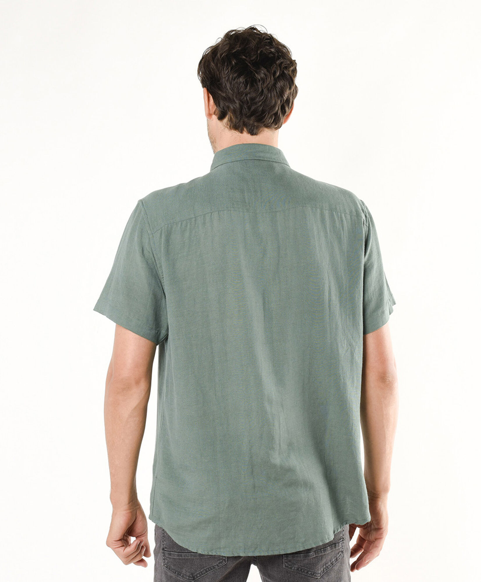 Camisa hombre lisa manga corta Camisa hombre lisa manga corta