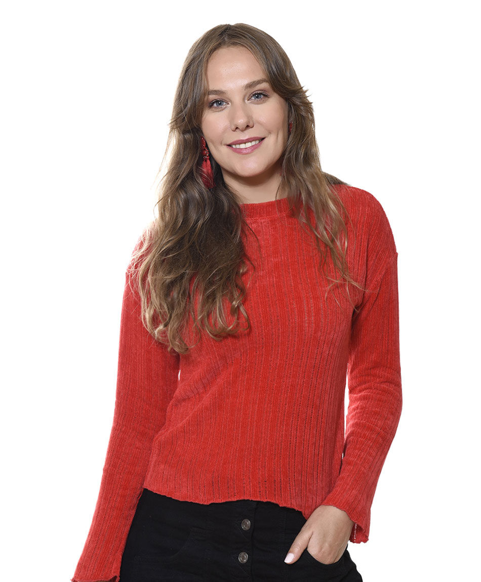 Sweater chenille estruc.