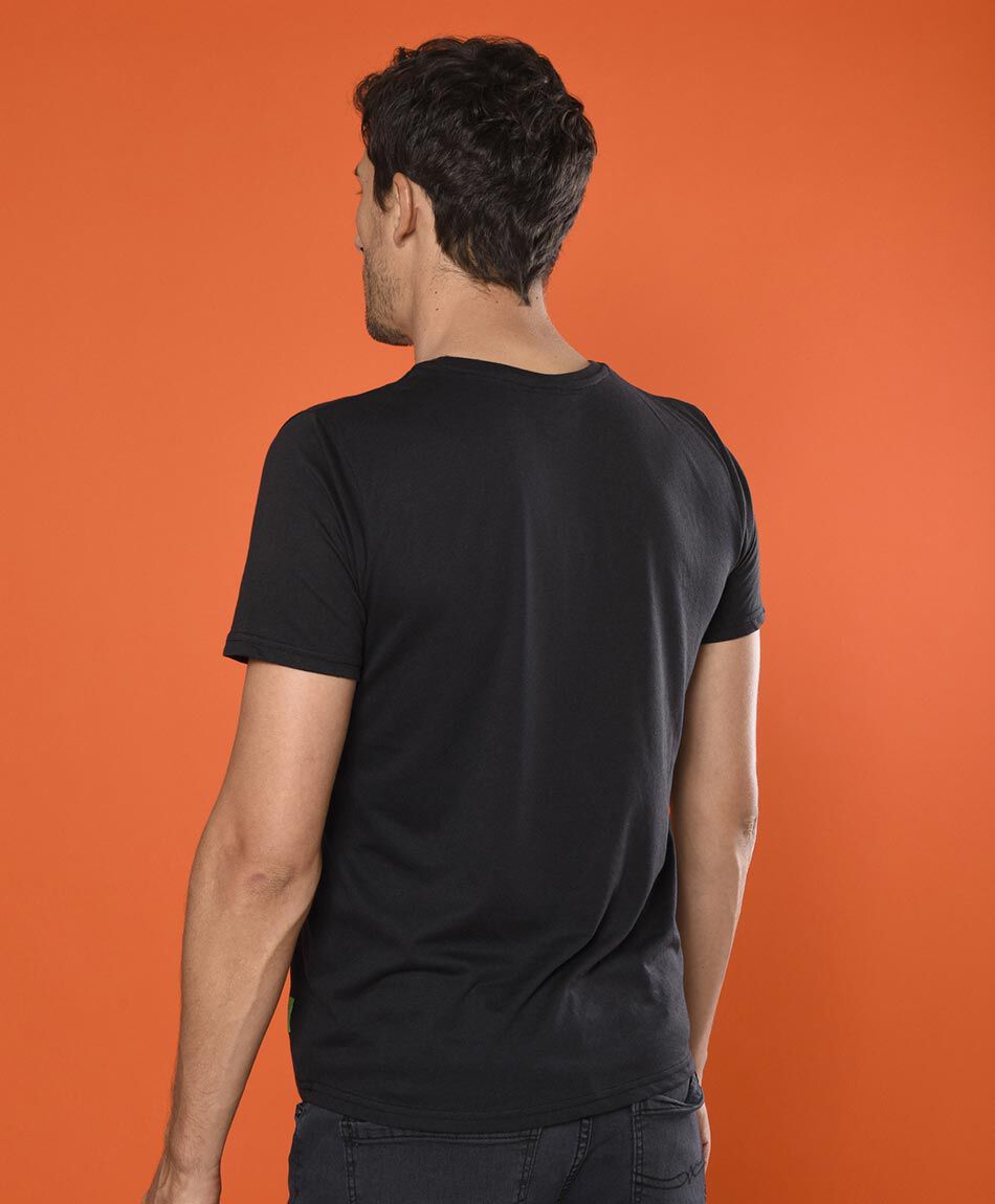 Polera manga corta cuello redondo