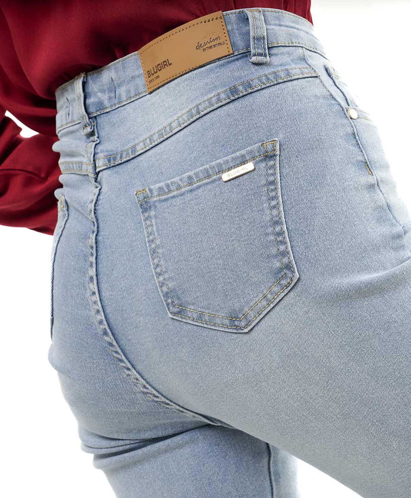 Jeans mujer liso claro Jeans mujer liso claro