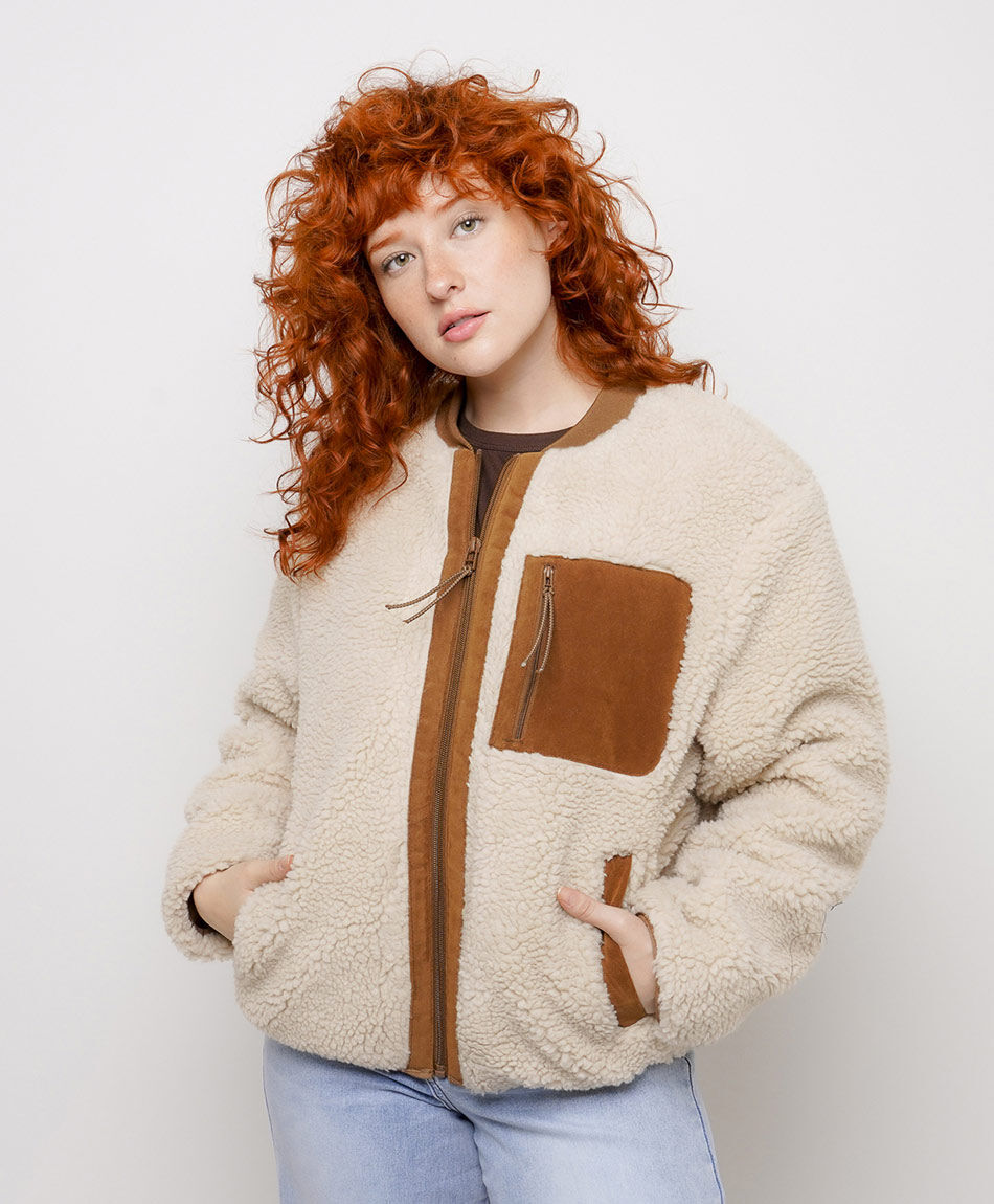 Chaqueta mujer chiporro contraste