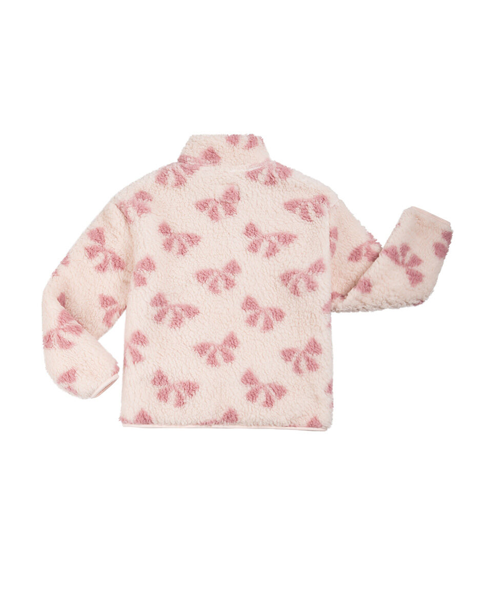Poler&oacute;n ni&ntilde;a estampado mo&ntilde;o pink