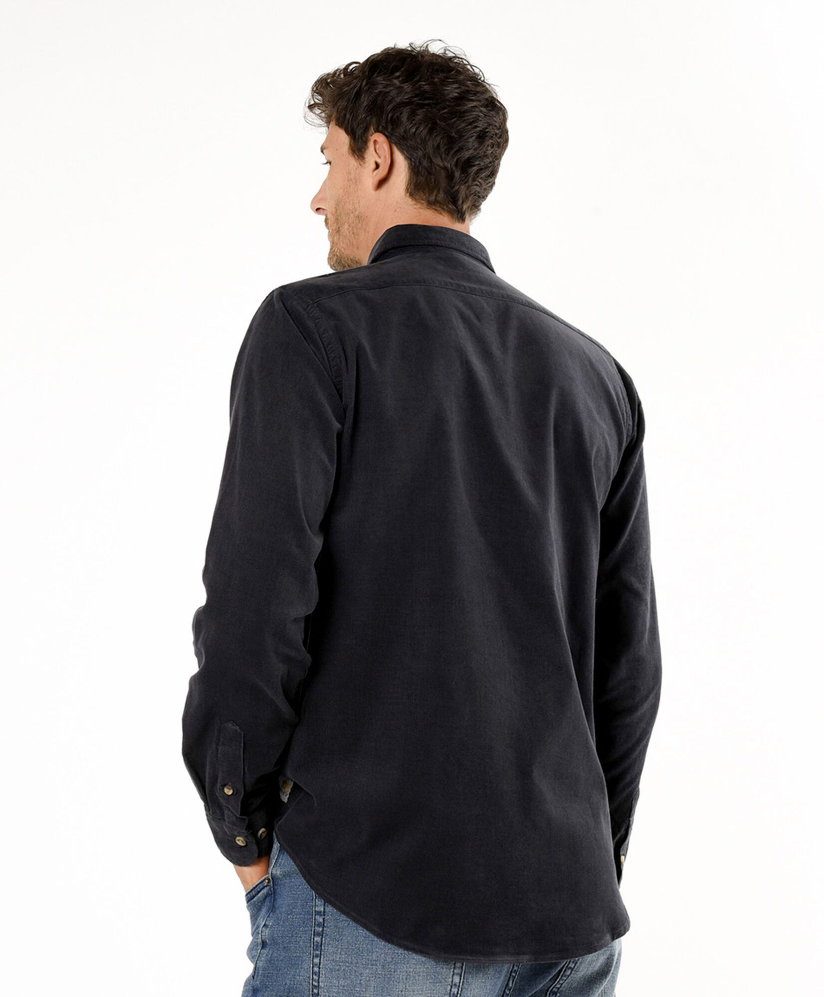 Camisa hombre corderoy gris Camisa hombre corderoy gris