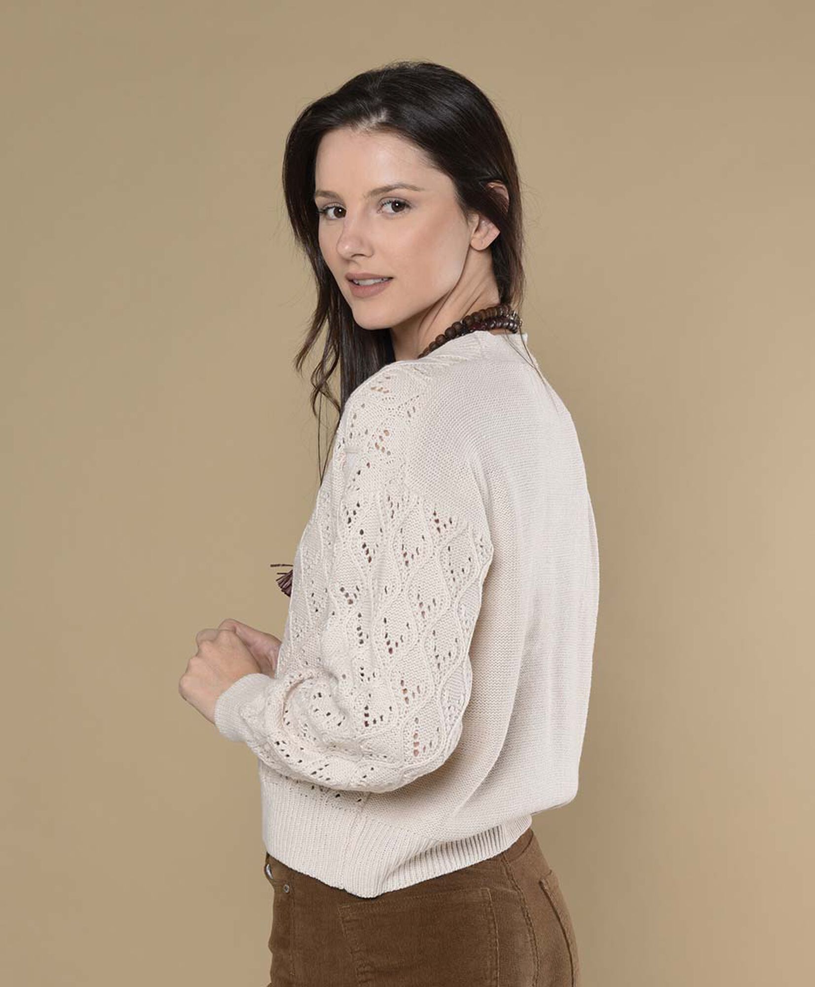 Sweater mujer calado botones Sweater mujer calado botones