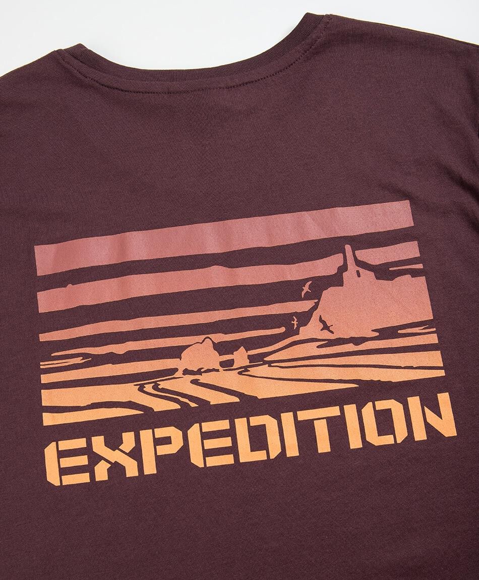 Polera hombre estampado expedition