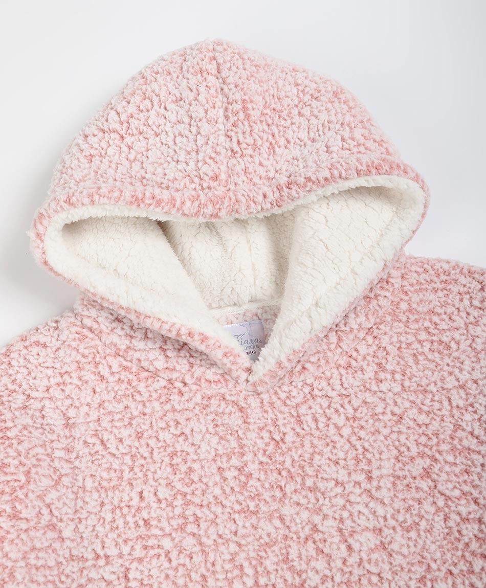 Poler&oacute;n manta mujer chiporro rosa suave