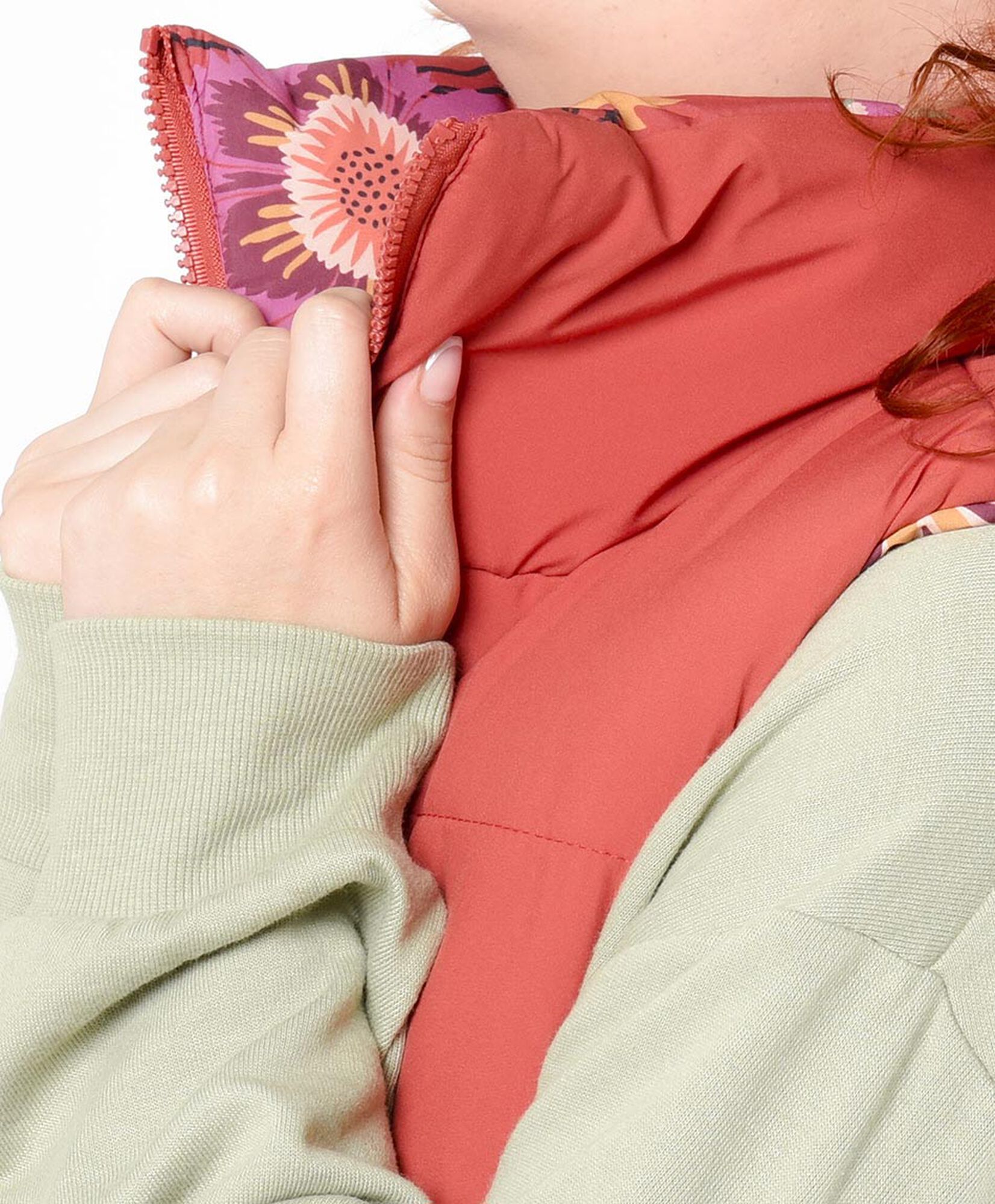 Parka mujer reversible floreada Parka mujer reversible floreada