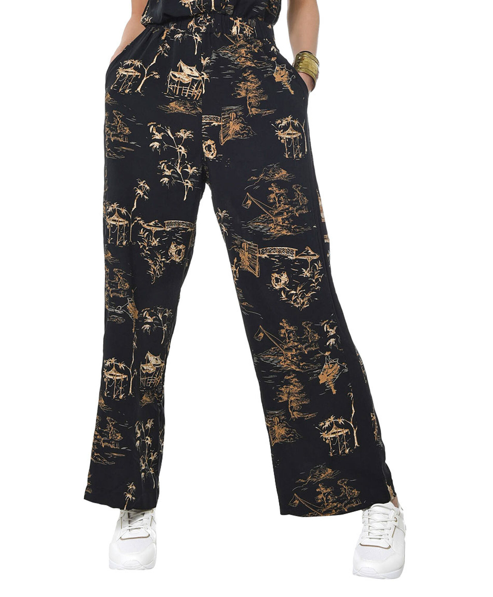 Pantalon estampado oriental Pantalon estampado oriental