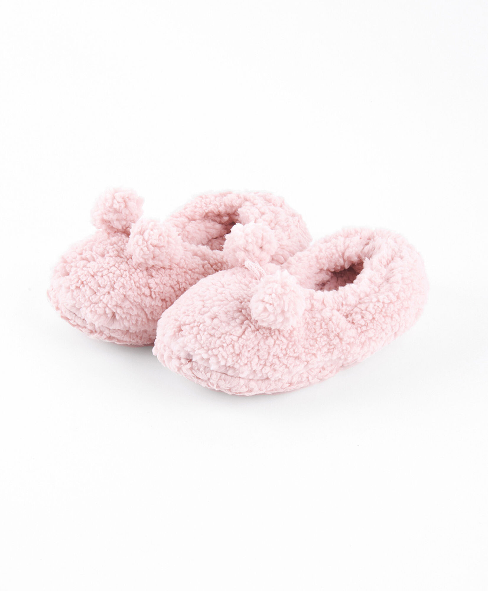 Calcetín de dormir mujer pompón rosado Calcetín de dormir mujer pompón rosado