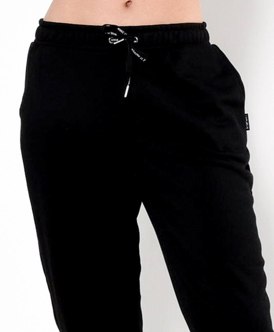 Pantal&oacute;n de buzo mujer liso cl&aacute;sico