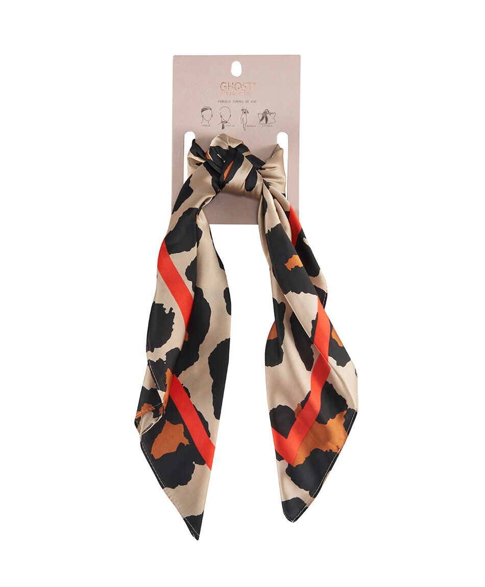 Pa&ntilde;uelo mujer animal print
