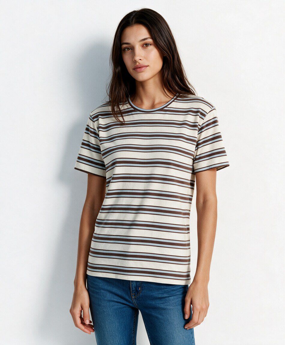 Polera mujer rayas colores