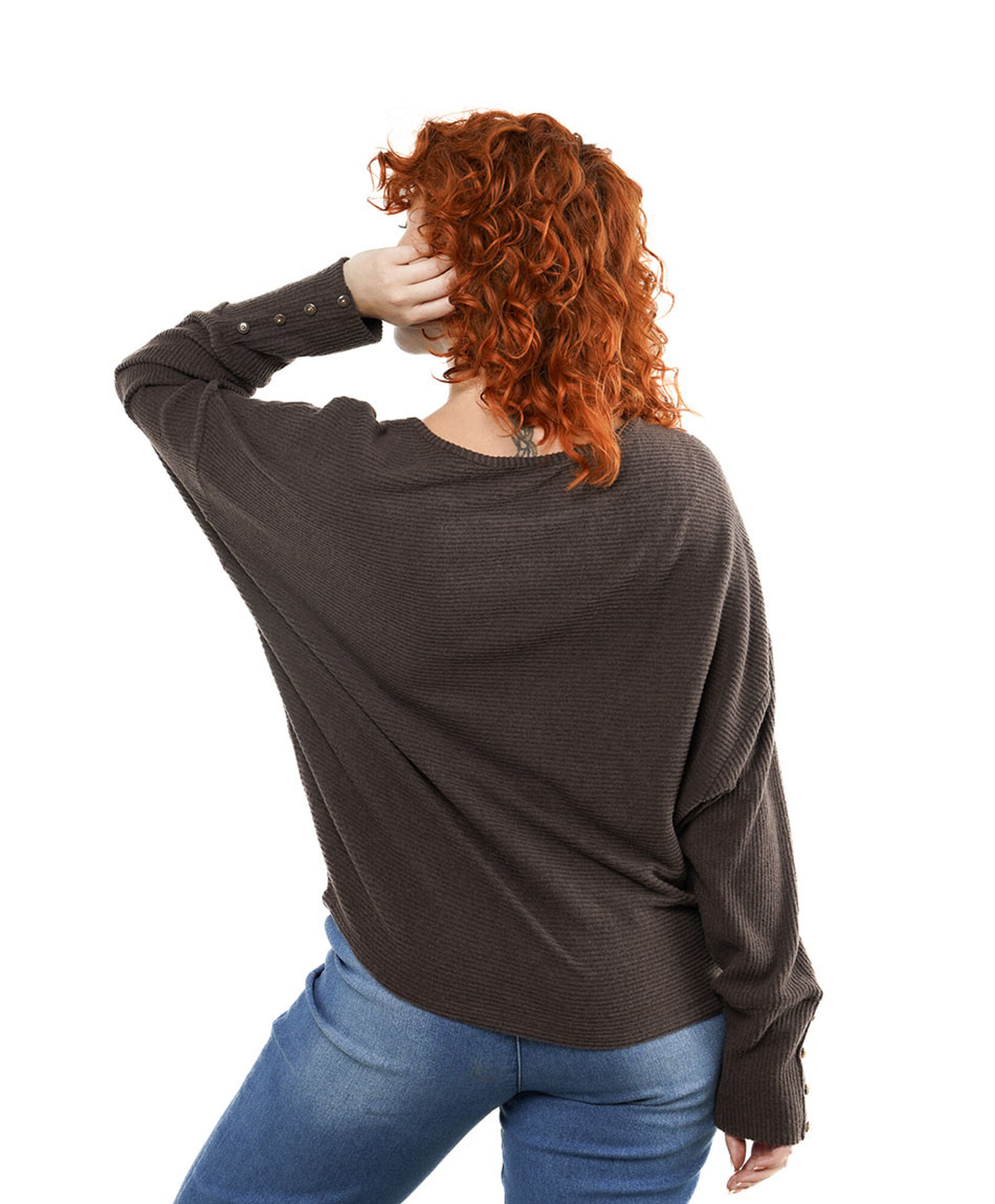 Sweater mujer botones en mangas Sweater mujer botones en mangas