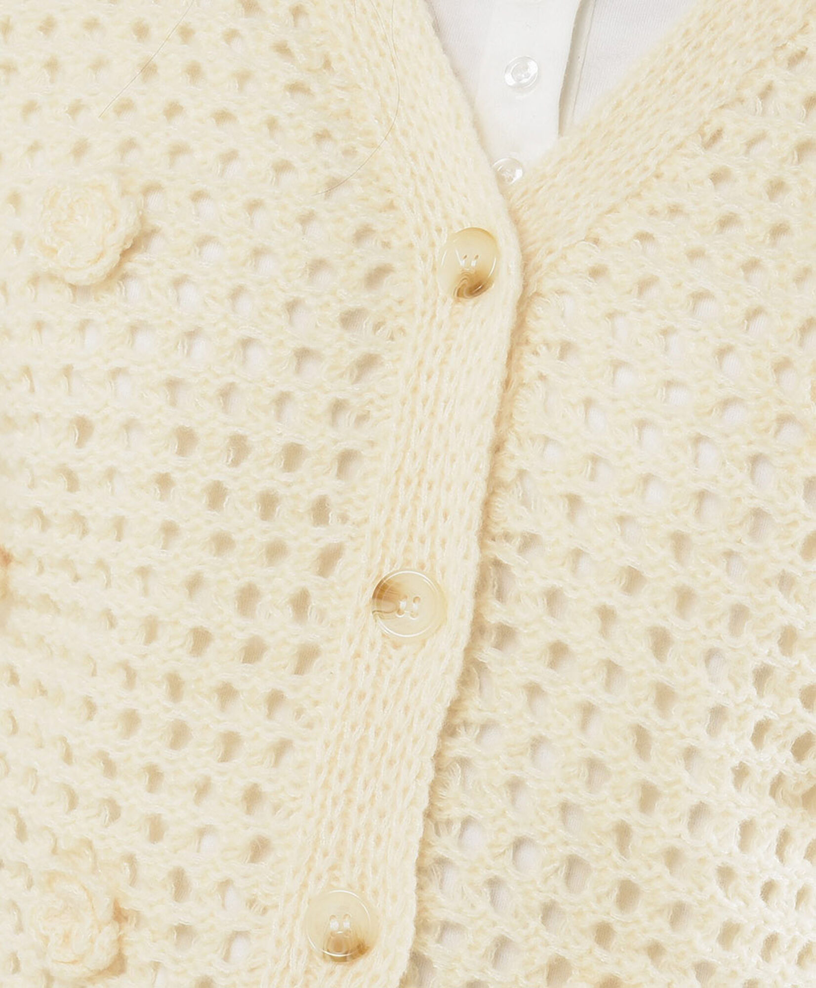 Tejido mujer cardigan flores Tejido mujer cardigan flores
