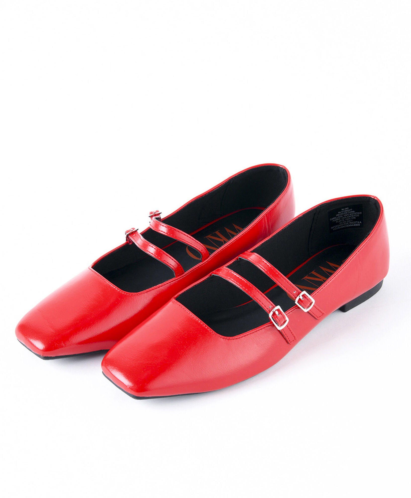 Ballerina mujer roja estilo mary jane Ballerina mujer roja estilo mary jane