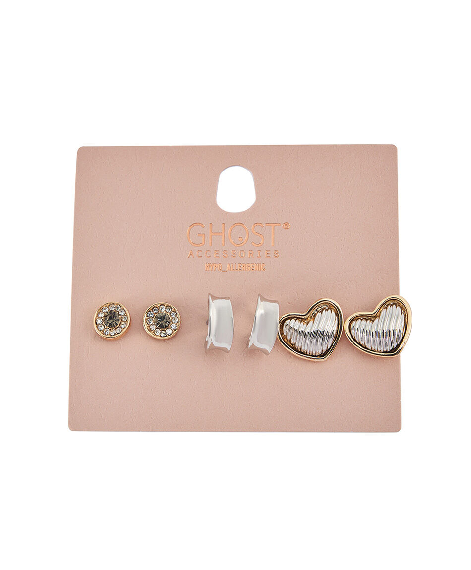 Set aros mujer silver