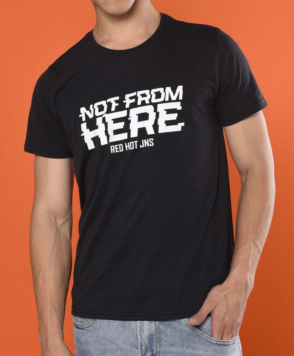 Polera manga corta cuello redondo