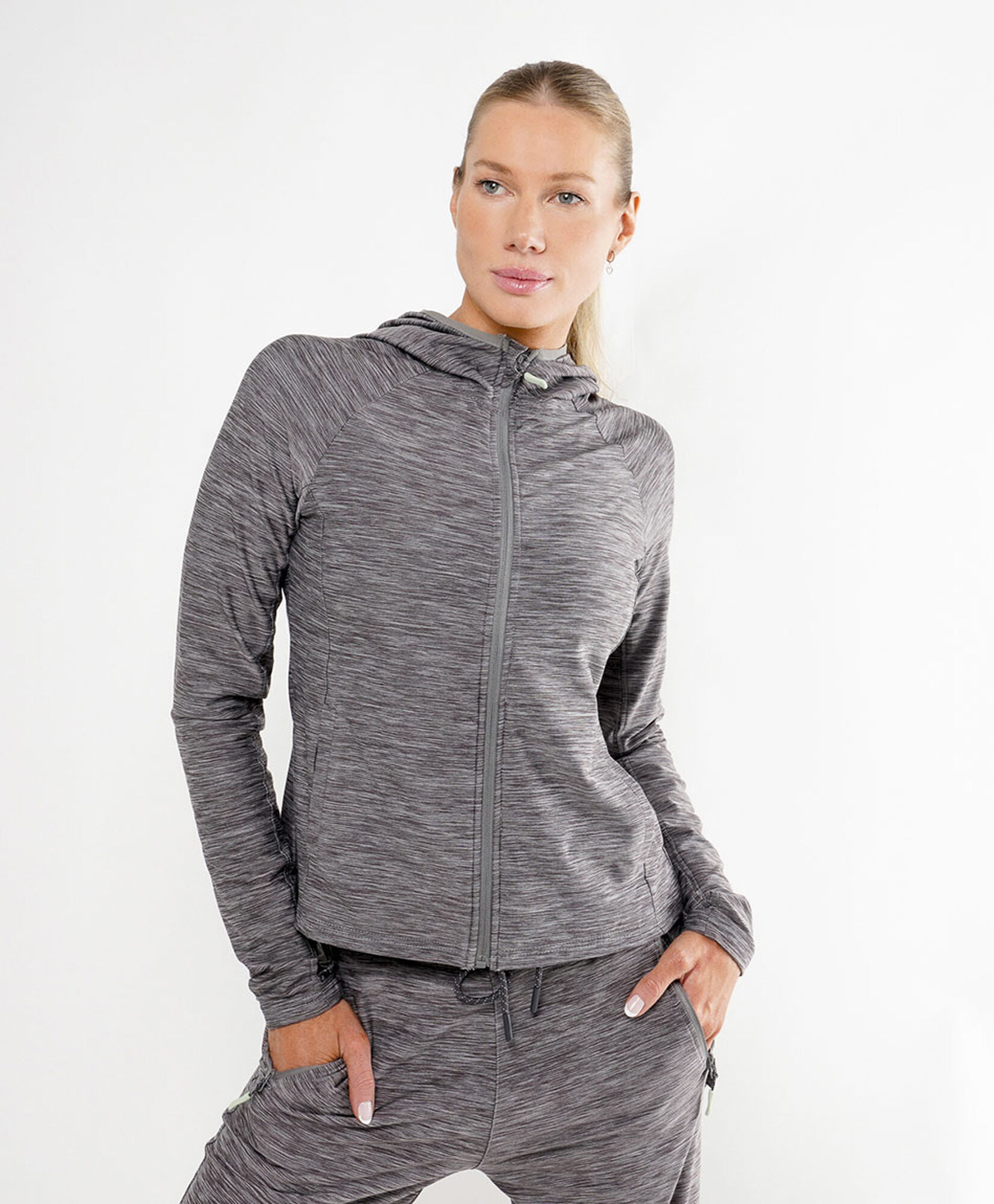 Polerón deportivo mujer melange Polerón deportivo mujer melange
