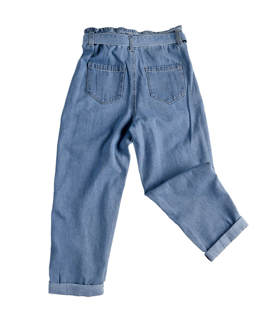 Jeans ni&ntilde;a lazo pinzas