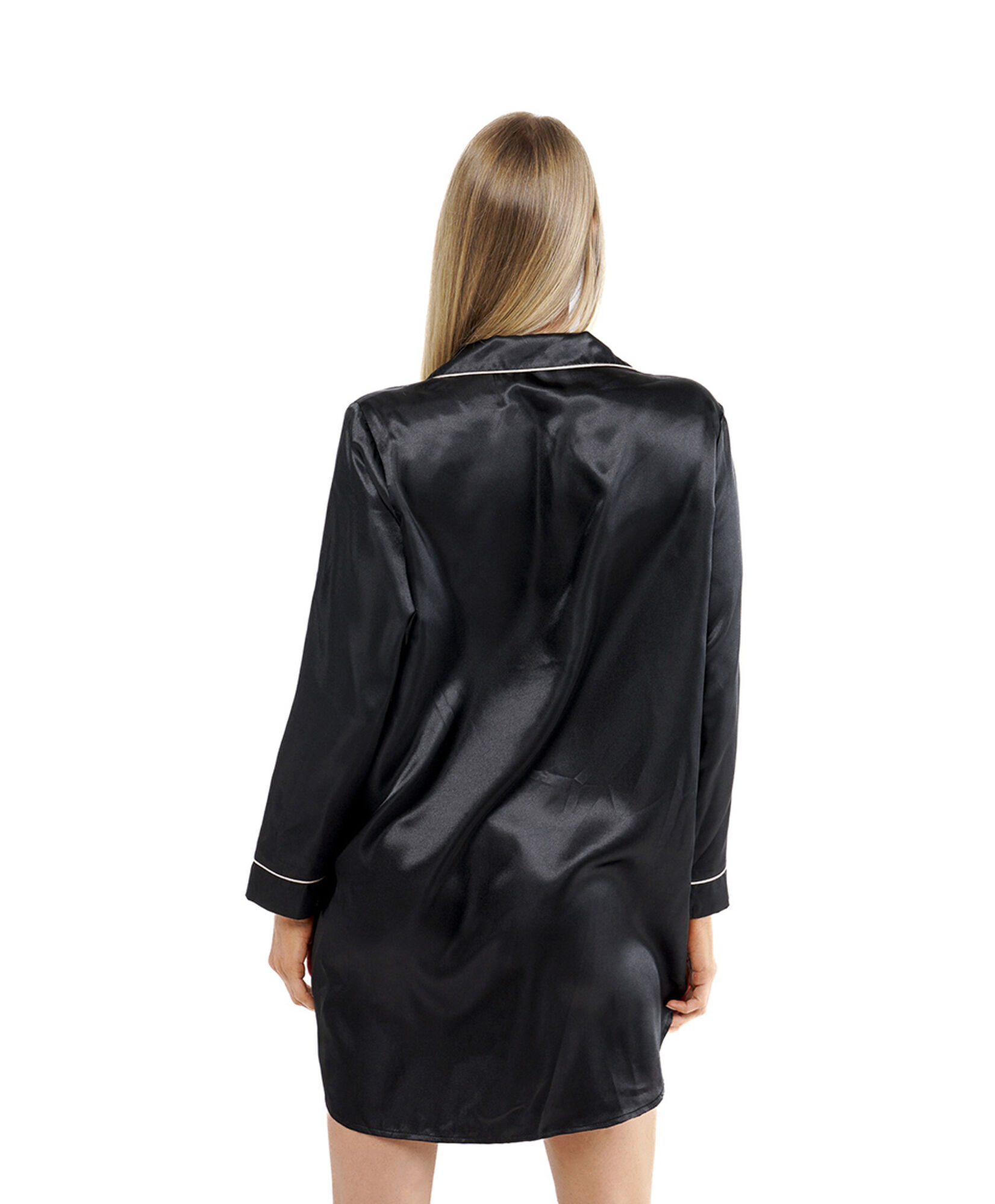 Camisola mujer camisero estilo satín Camisola mujer camisero estilo satín