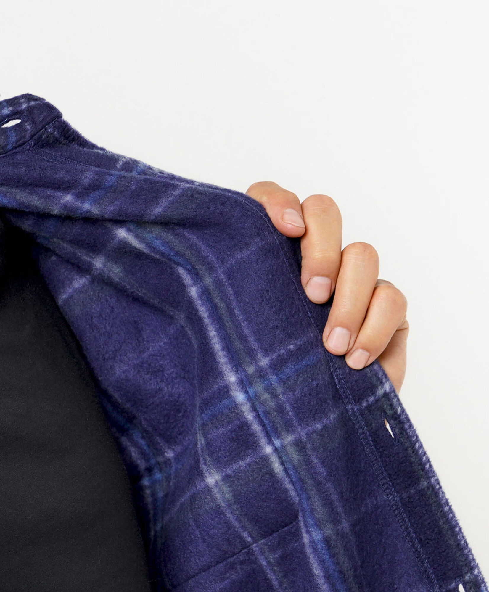 Chaqueta hombre polar leñadora azul Chaqueta hombre polar leñadora azul