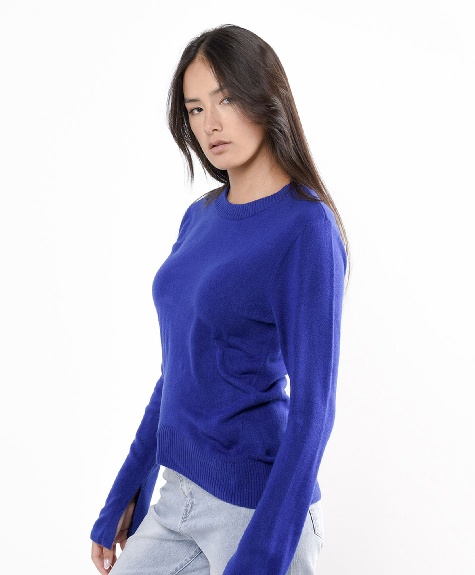 Sweater mujer liso azul Sweater mujer liso azul