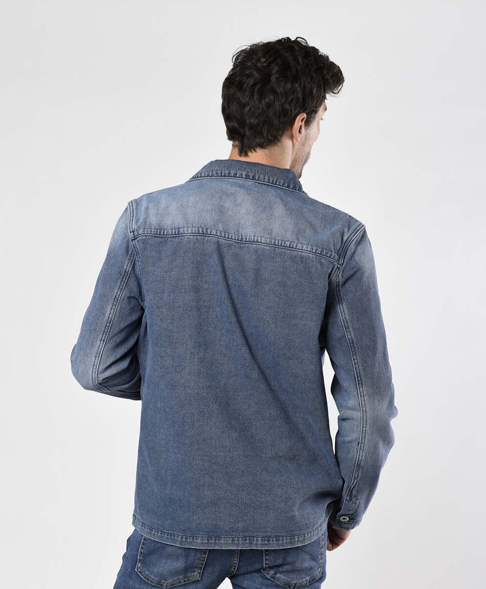 Chaqueta hombre mezclilla Chaqueta hombre mezclilla