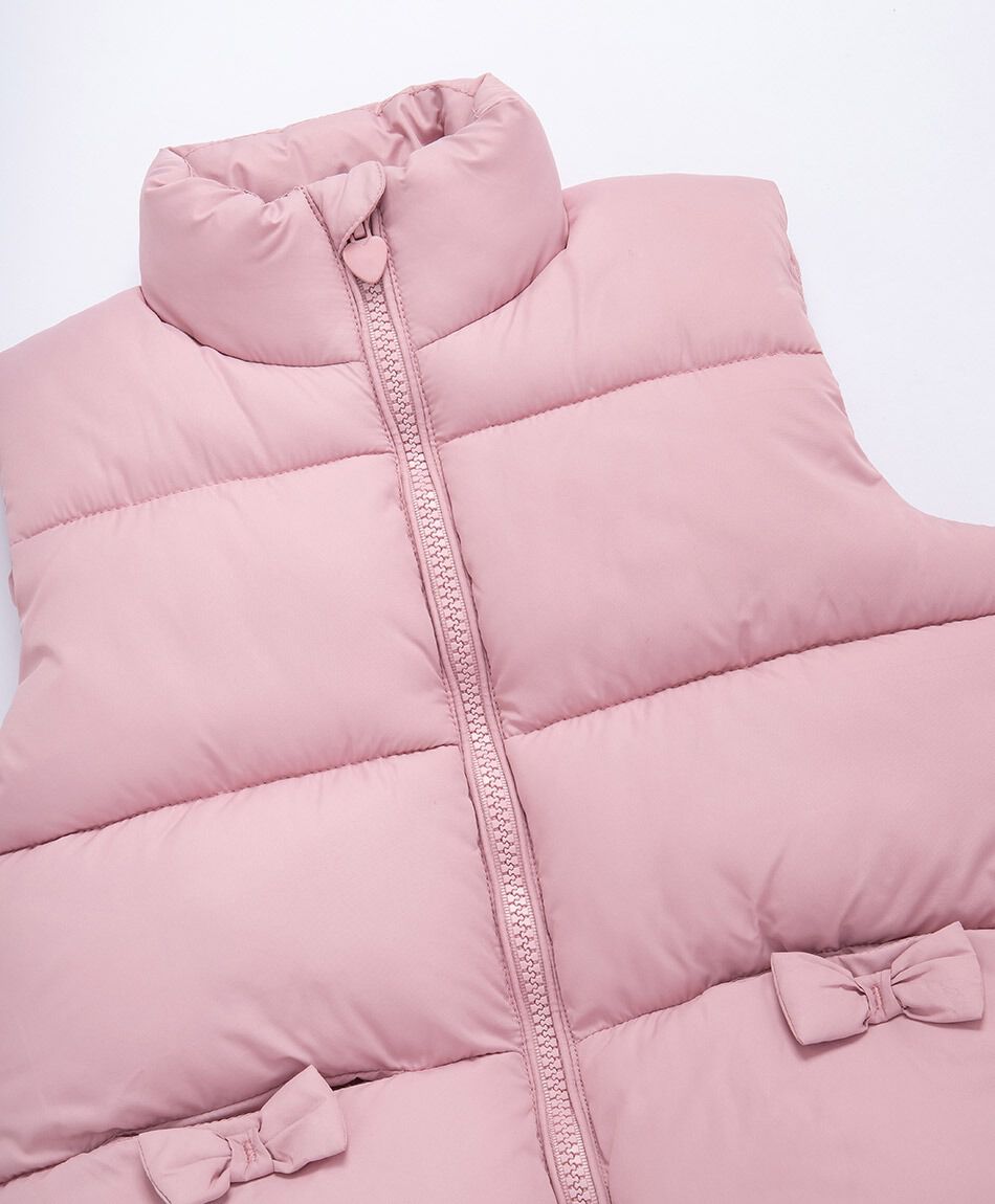 Parka beb&eacute; sin mangas rose