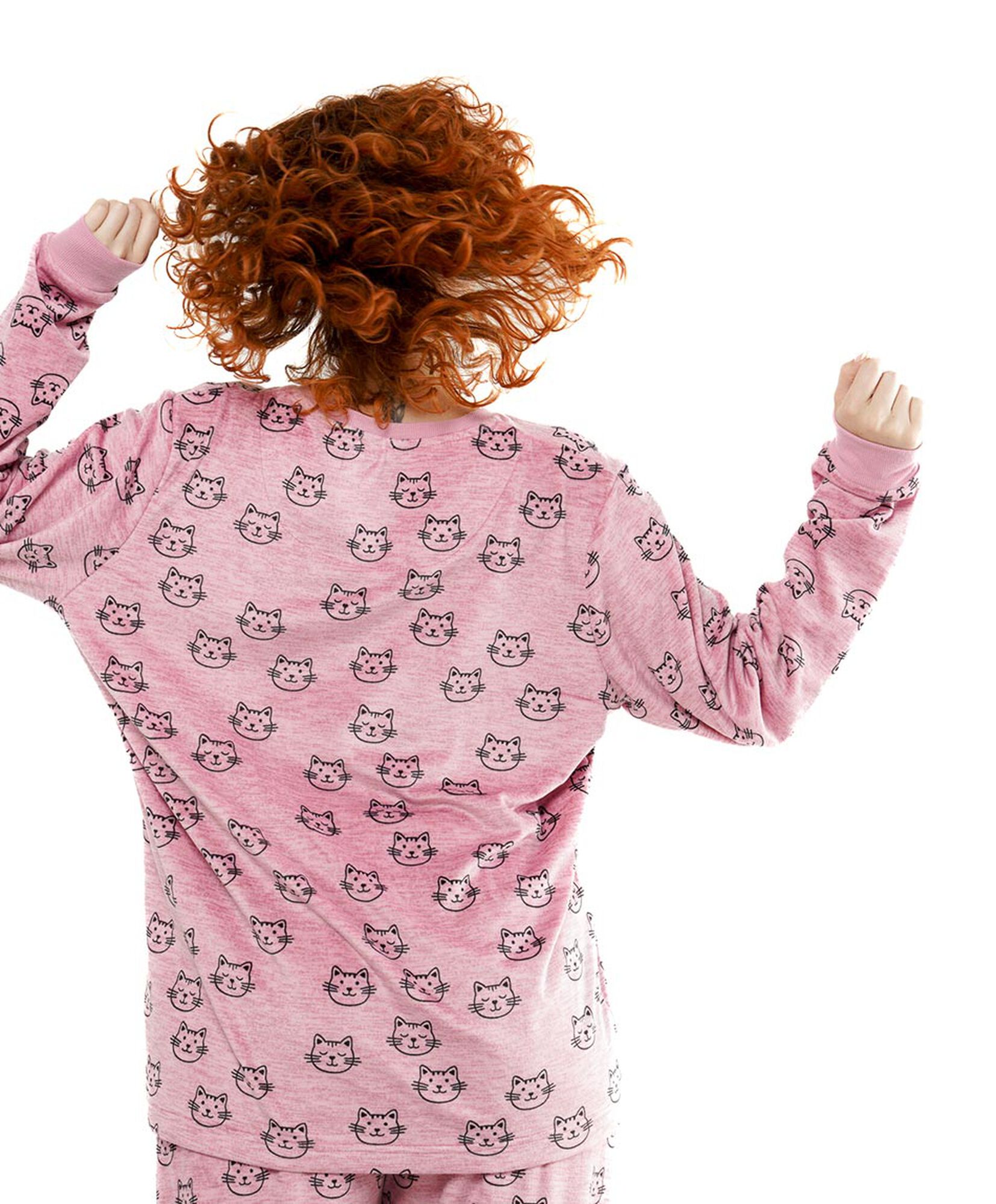 Pijama mujer micropolar gatitos Pijama mujer micropolar gatitos