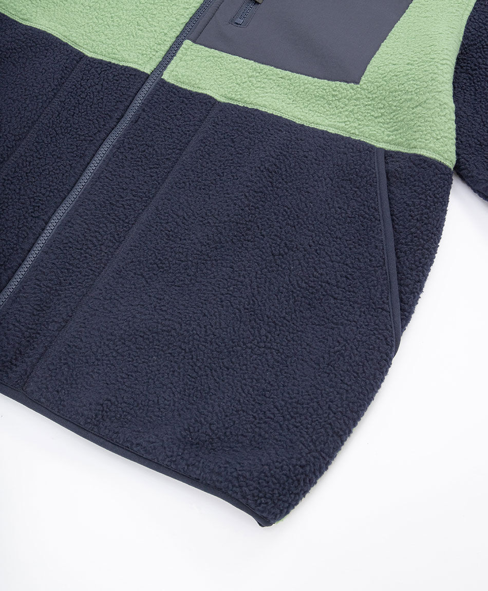 Chaqueta hombre polar bicolor