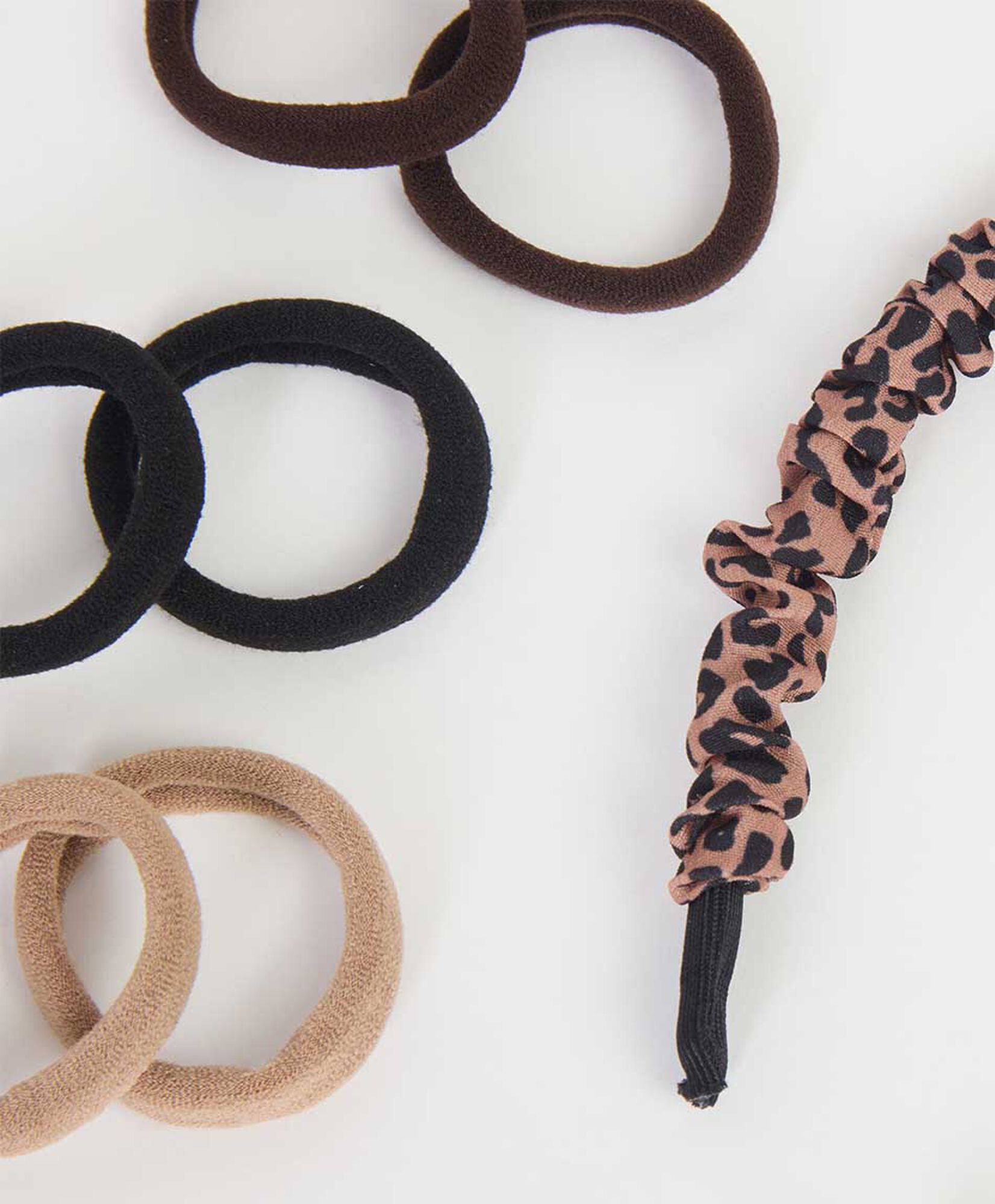 Set cintillo + colets mujer neutros Set cintillo + colets mujer neutros