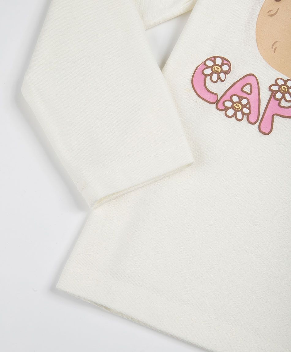Polera beb&eacute; manga larga capibara