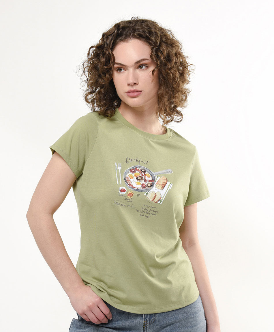 Polera mujer desayuno