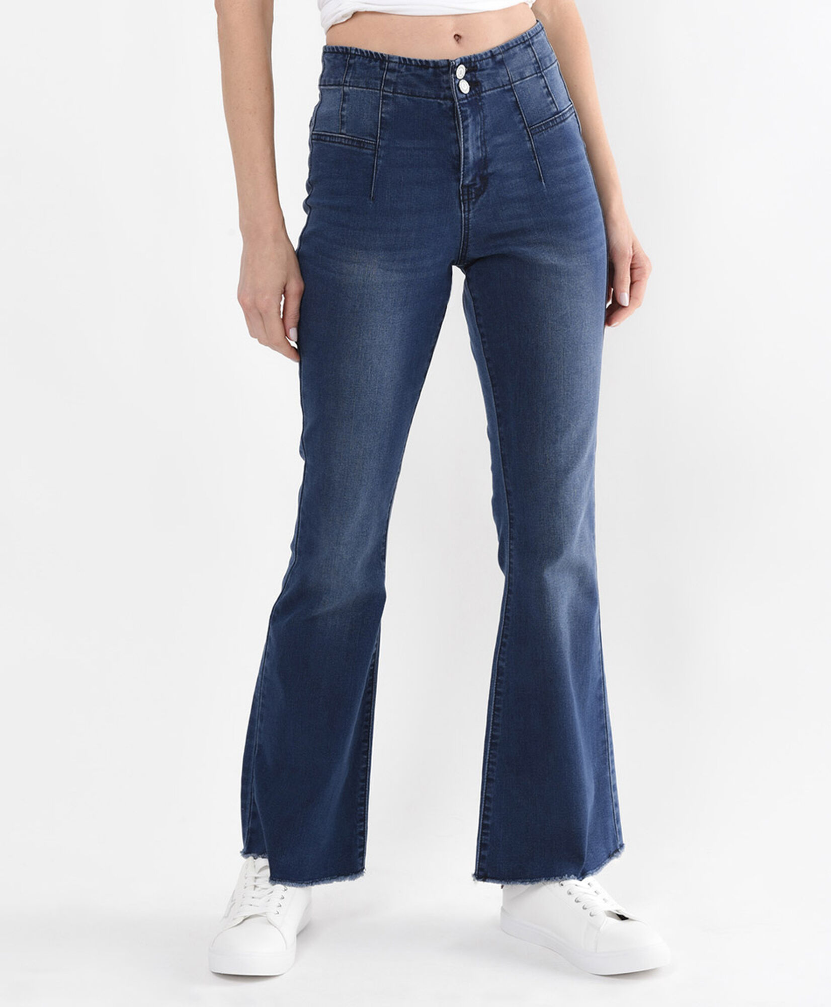 Jeans mujer desgastado flare Jeans mujer desgastado flare