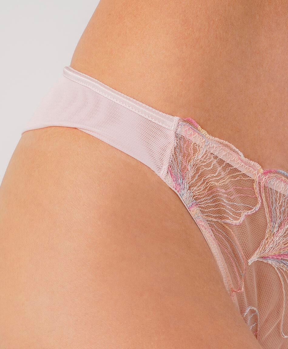 Calz&oacute;n bikini mujer encajes bicolor