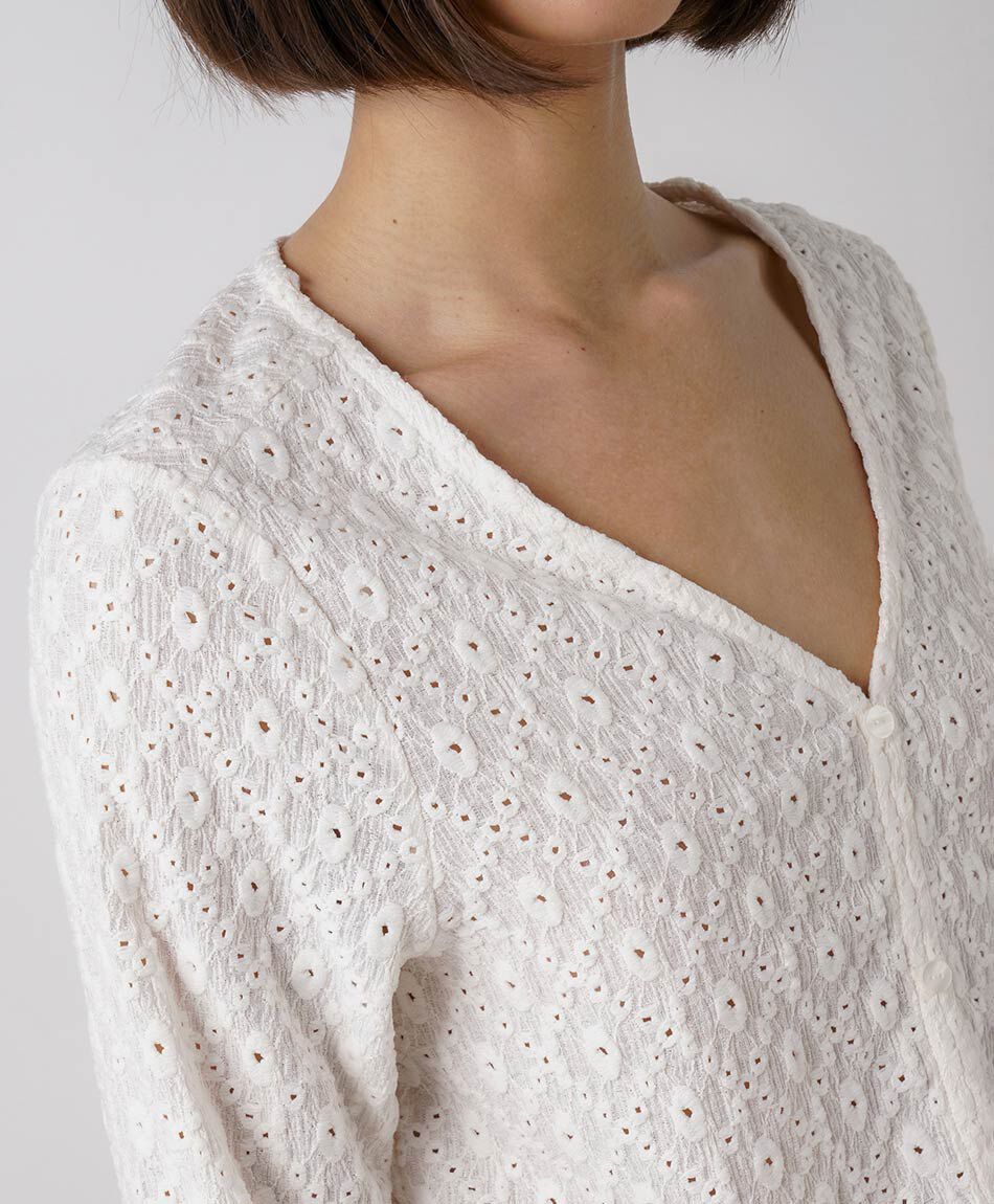 Polera mujer dise&ntilde;o flor lazo