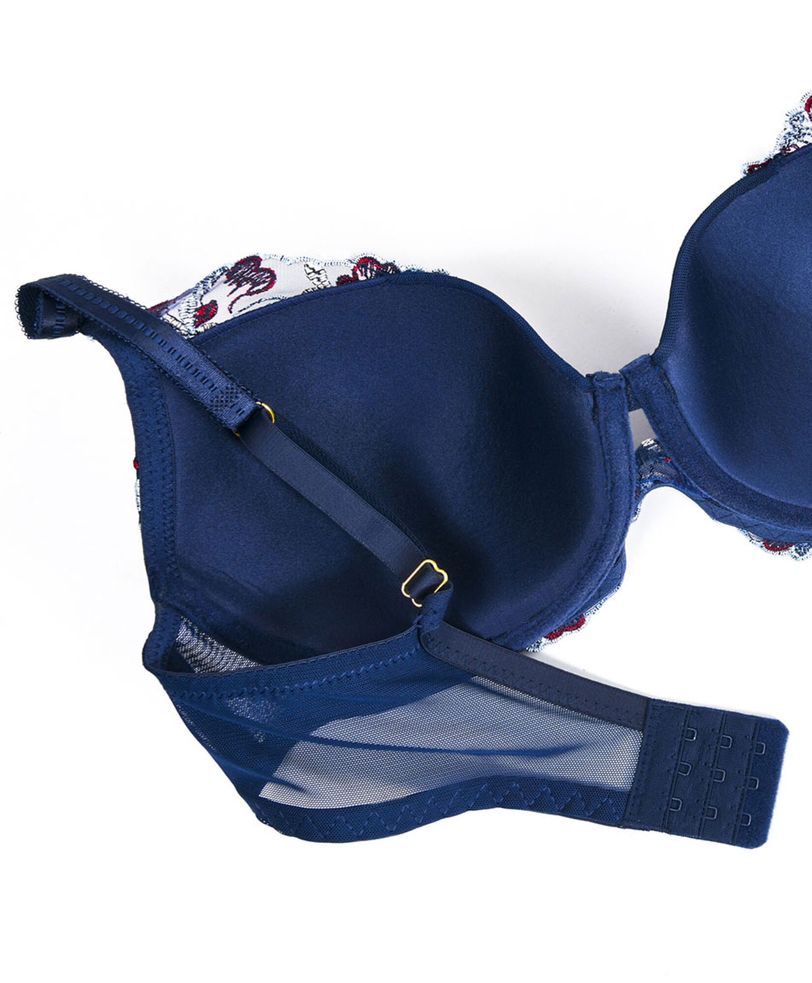Sostén mujer flores bordadas azul Sostén mujer flores bordadas azul