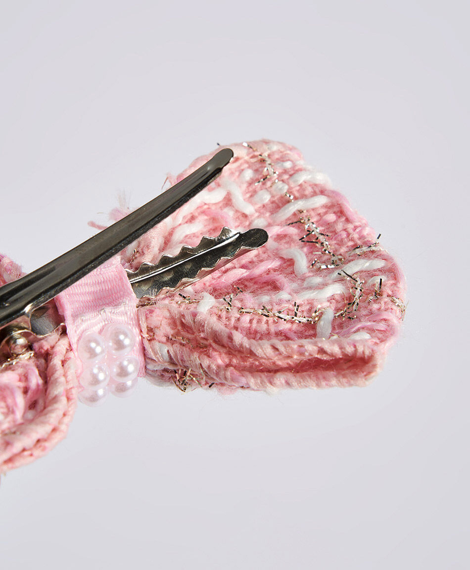 Set 2 pinches infantil cinta perlas