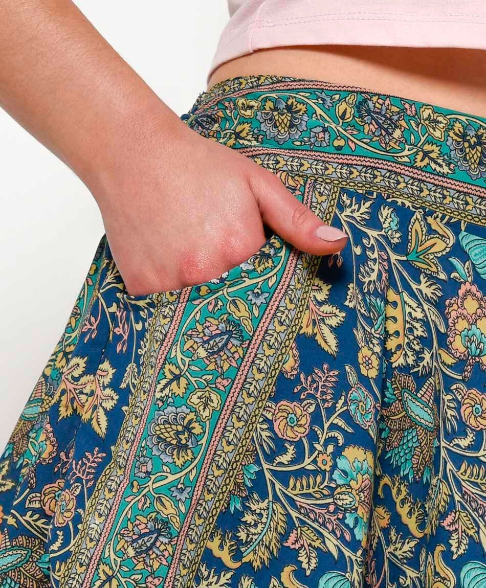 Short mujer floreado