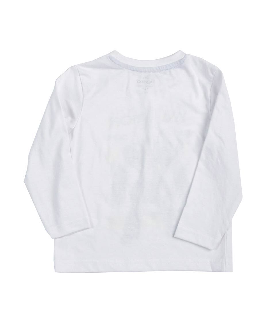 Polera beb&eacute; robot manga larga