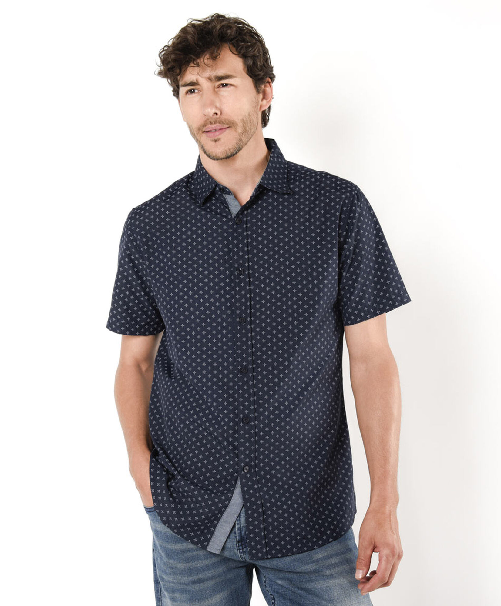 Camisa hombre mini print Camisa hombre mini print