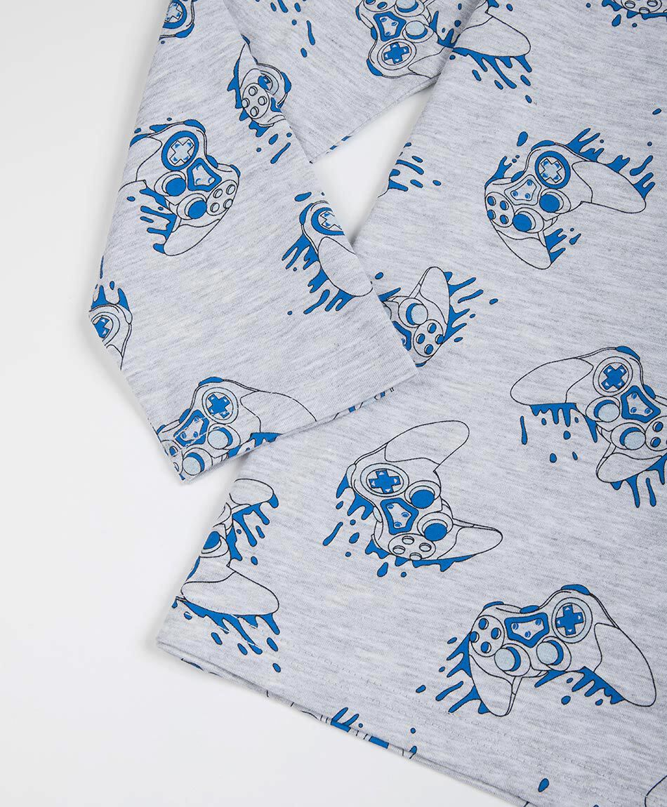 Pijama ni&ntilde;o print gamer