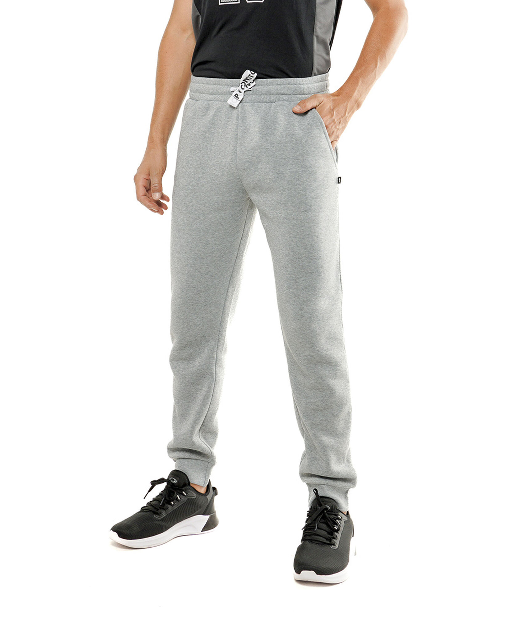 Pantalón deportivo hombre liso gris Pantalón deportivo hombre liso gris